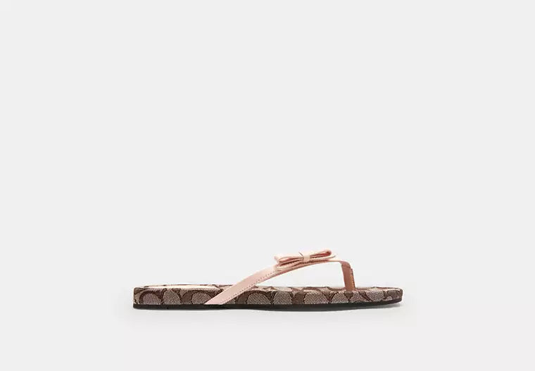 Bow Flip Flop In Signature