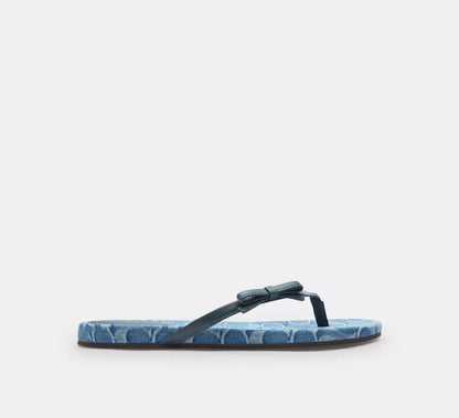 Bow Flip Flop In Signature