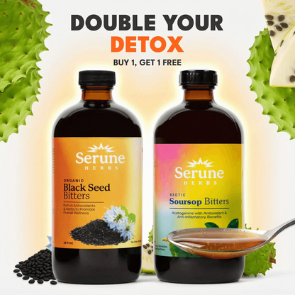 1 Soursop Bitters + 1 Black Seed Bitters