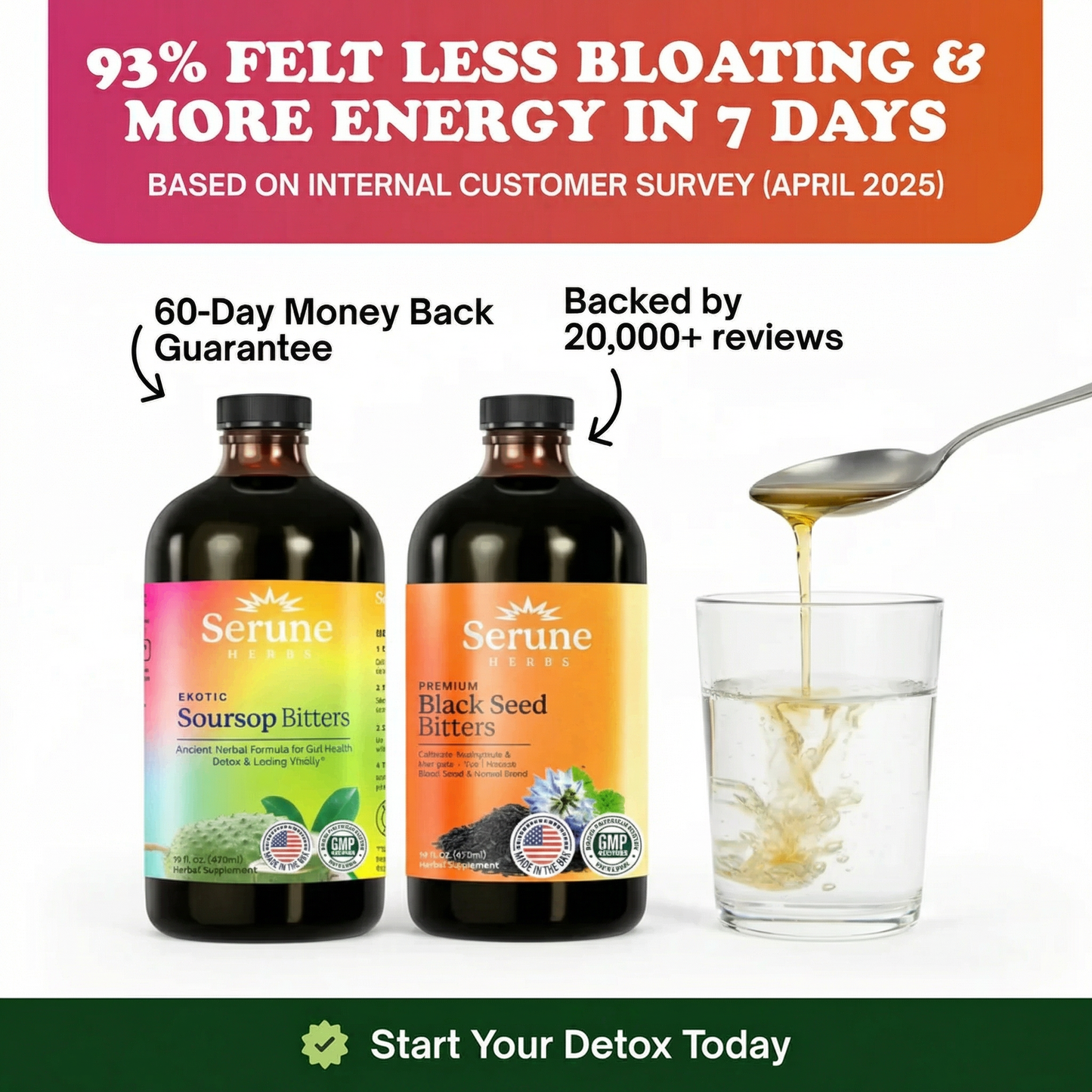 1 Soursop Bitters + 1 Black Seed Bitters
