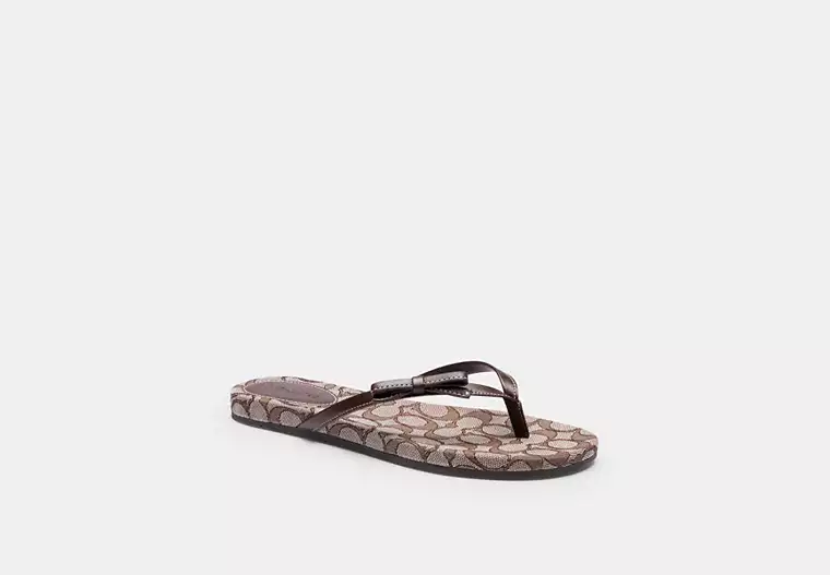 Bow Flip Flop In Signature